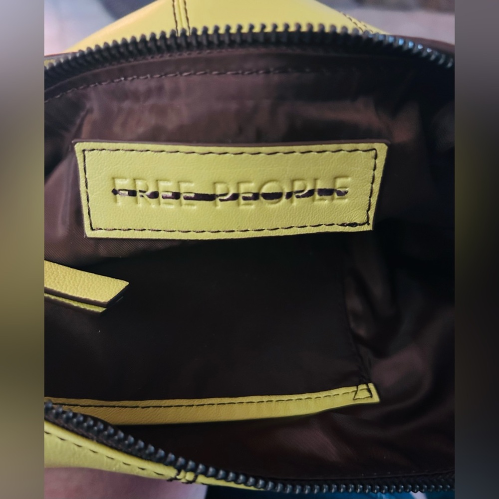 🌝🌝Free People Yellow Hobo/Clutch Bag - NWT🌻🌻 - Picture 9 of 10
